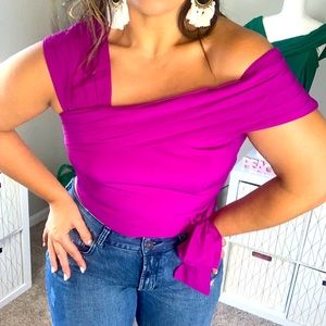 off shoulder crop top